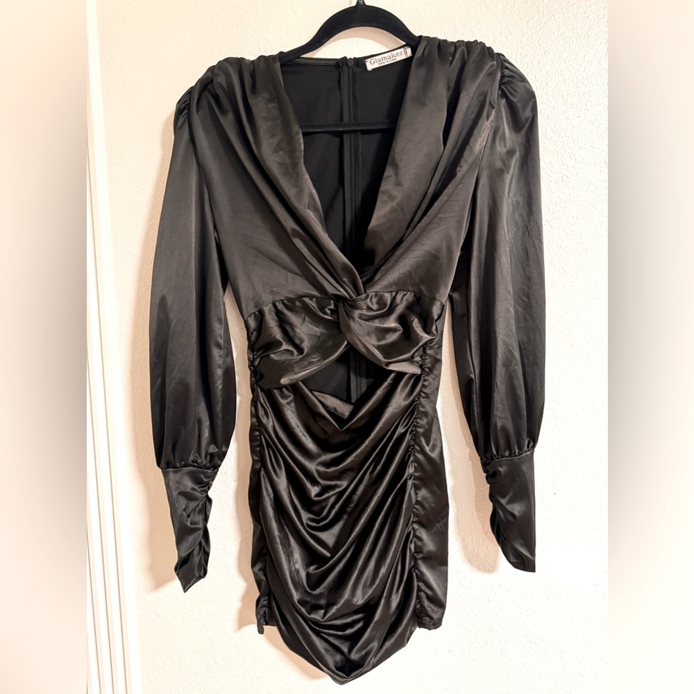 Black mini dress